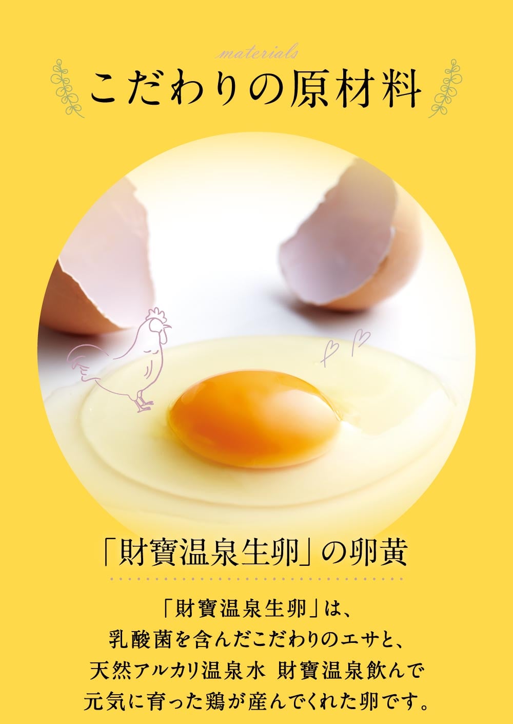こだわりの原材料
