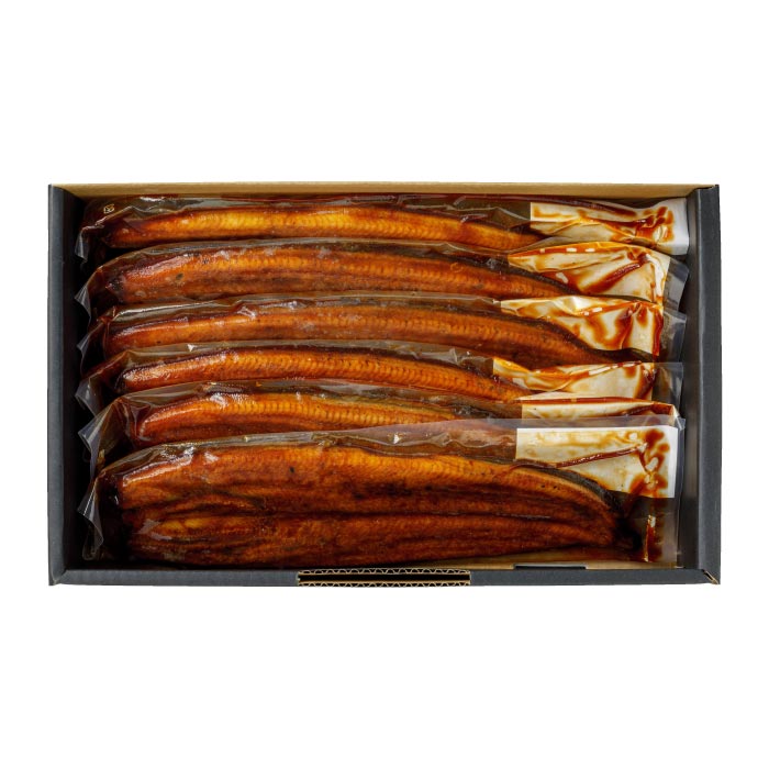 鹿児島産大うなぎ蒲焼[養殖]6尾【化粧箱入】 化粧箱入 170g×6尾（無頭）