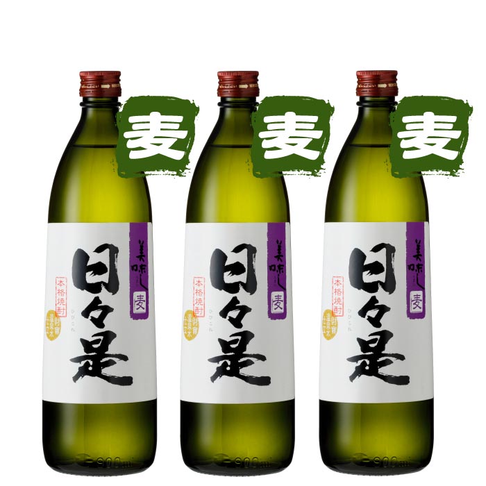 日々是5合瓶3本セット【麦3本】 麦3本