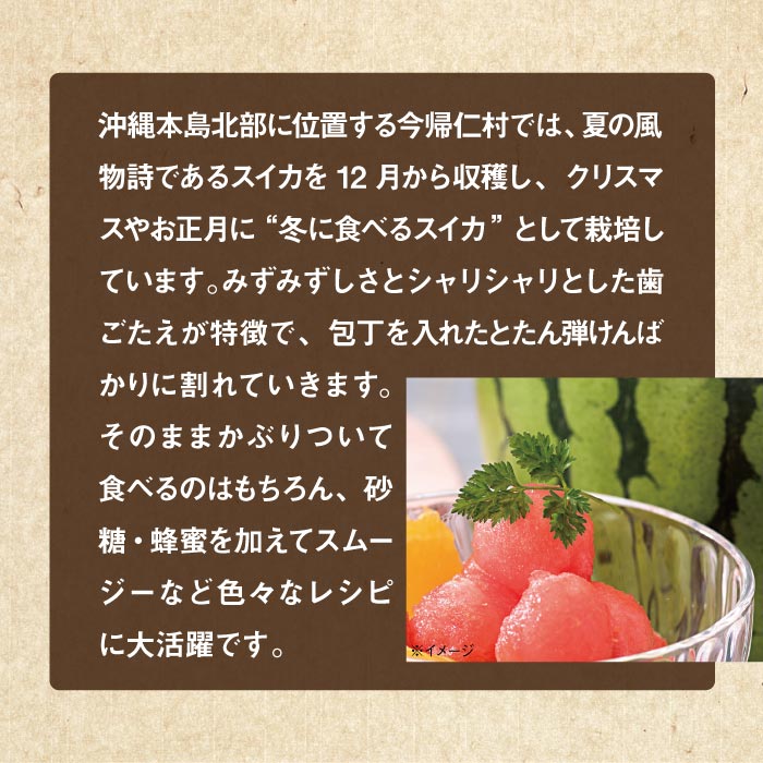 今帰仁（なきじん）すいか1玉