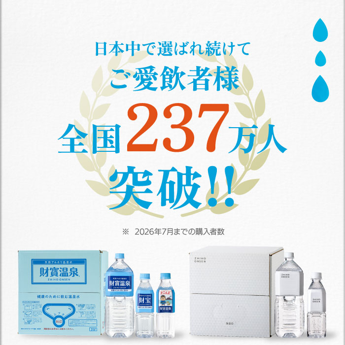 財寶温泉2Lボトル×12本入箱 2L×12本