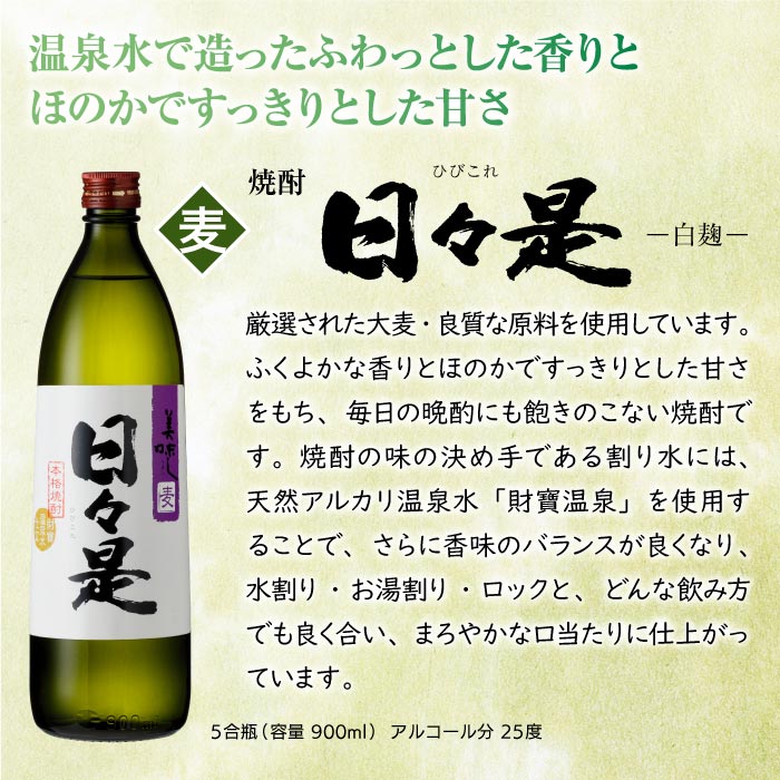 日々是5合瓶2本セット【麦2本】 麦2本