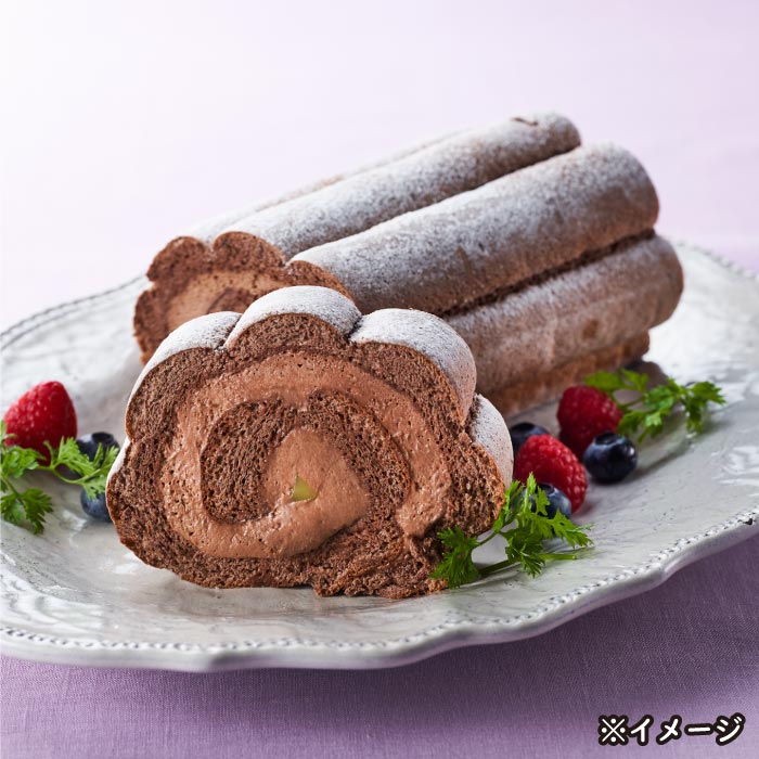 ロールケーキ2本組み合わせセット[生・チョコ] 生・チョコ各1本