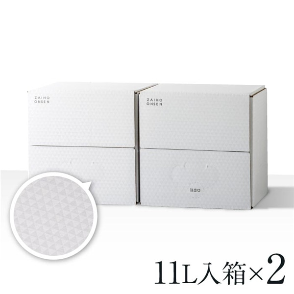 財寶温泉ホワイトデザイン11L入箱×2 11L×2箱