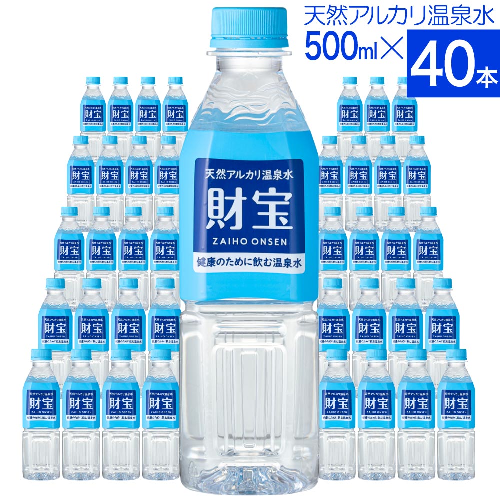 財寶温泉500mlボトル×40本入箱 500ml×40本