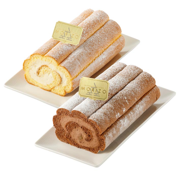 ロールケーキ2本組み合わせセット[生・チョコ]