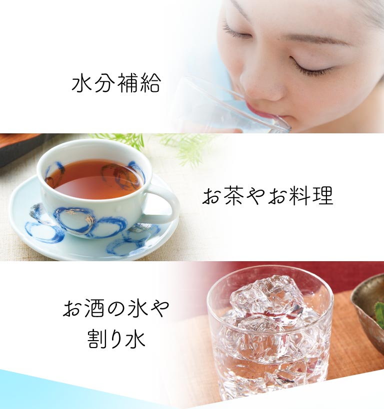 おいしい水の用途について