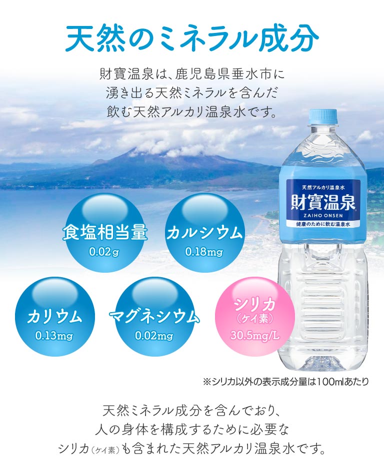 天然のミネラル成分について