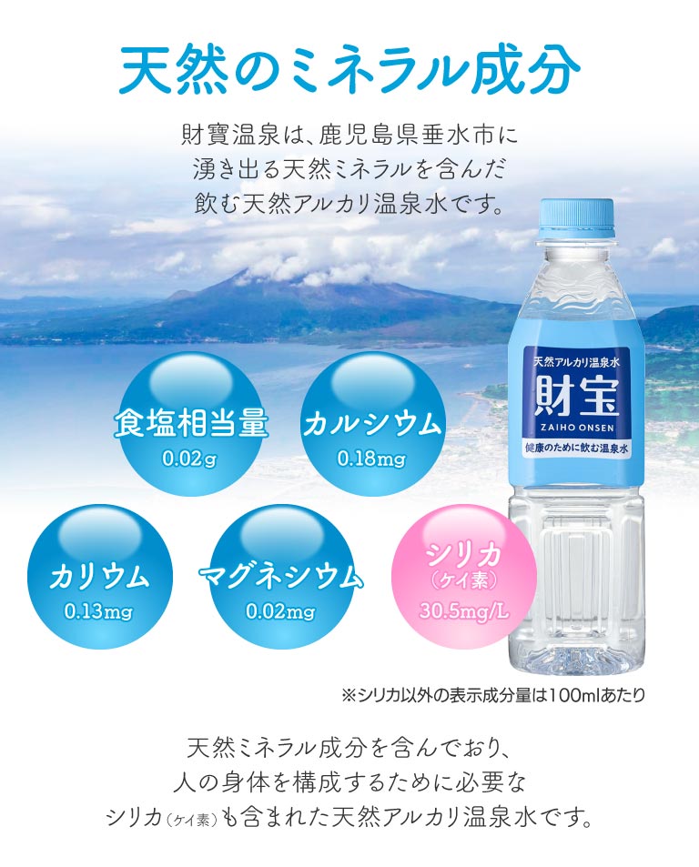 天然のミネラル成分について